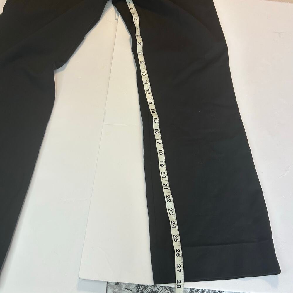 Banana Republic Wool blend Logan Work Pants in Black. Side pockets. Women 10P - Picture 7 of 8